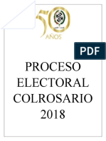 Evidencias Proceso Electoral Colrosario 2018