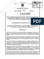 Decreto 947 Del 1 de Junio de 2022