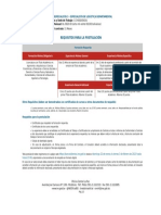 Requisitos para La Postulación: Especialista 3 - Especialista de Logística Departamental