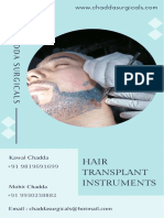 INR Hair Transplant Surgery Instruments