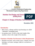 Machine Tool Structure Materials and Design Requirements