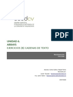 Ud6 - Ejercicios - B - Cadenas de Texto