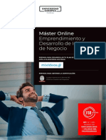 IEP UEM-Master en Emprendimiento y Desarrollo de Ideas de Negocio