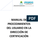 Manual de Procedimientos Dirección de Certificación-09-2021