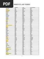 IRREGULAR Verbs