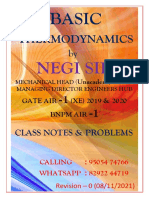 Thermodyamics Notes by Negi Sir