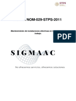 Manual NOM-029-STPS-2011 mantenimiento instalaciones eléctricas