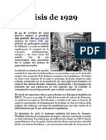 La Crisis de 1929