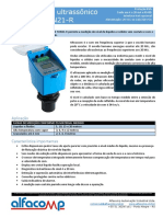 Transmissor de Nivel Ultrassonico TUN21 R Manual de Instalacao e Utilizacao