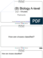 Flashcards - Topic 2.2 Viruses - Edexcel (B) Biology A-Level