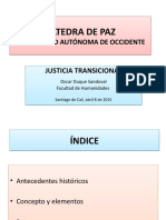 Catedra de Paz Justicia Trasnsicional