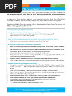 Child Safety Interview Questions