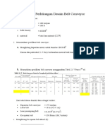 Langkah Langkah Perhitungan Spek Belt Conveyor PDF