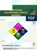 Ident21ifying Occupational Health Hazards