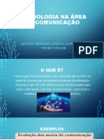 Tecnologia Na Área de Comunicação.