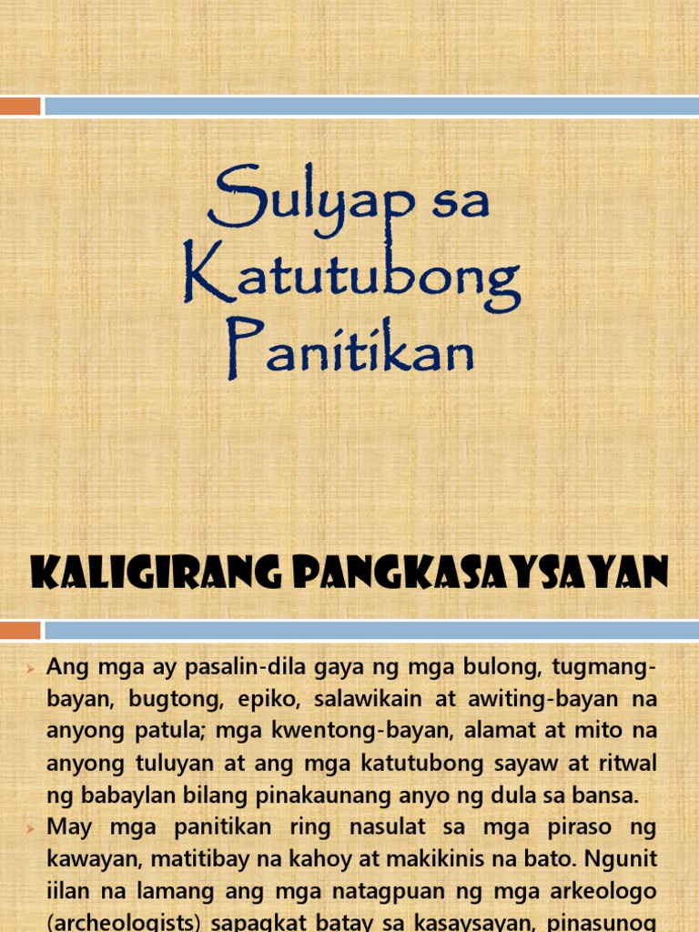 Ano Ang Mga Katangian Ng Mga Katutubong Panitikan