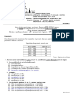 Examen de Statistique Descriptive Session 1 2017-2018