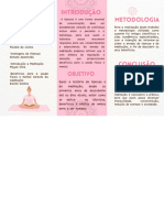 Cópia de Cópia de Brochura Moderna Prática de Yoga Online Rosa e Branco