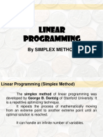 LMS - Linear Programming (Simplex Method) ACC 421