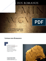HEITLINGER Letras Dos Romanos Manual de Epigrafia