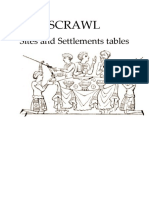 SCRAWL Sites & Settlements Tables