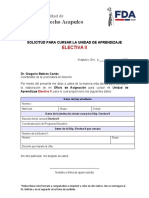 Solicitud para Cursar La UAp. Electiva II