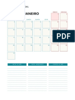 Planner Mensal Geometrica Organica Vertical Rosa - Compressed