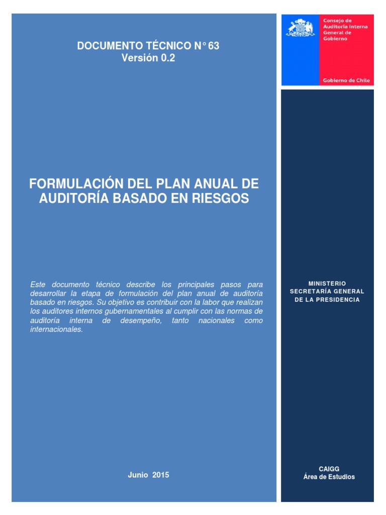 Formulación del Plan Anual de Auditoría | PDF | Auditoría | Gestión de ...