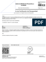 Resolución de Certificación de Discapacidad