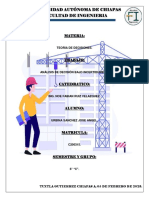 Análisis de Decision bajo incertidumbre