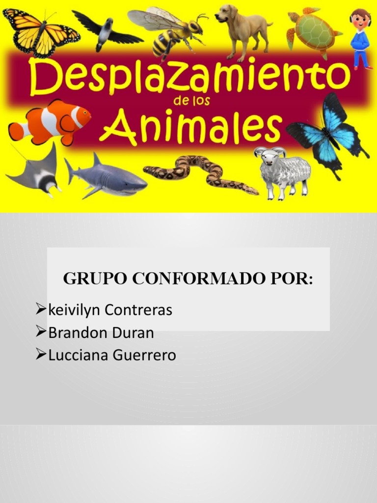 Animales Segun Su Desplazamiento | PDF