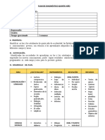 Plan de Diagnóstico Quinto