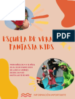 Info Escuela Verano Kids