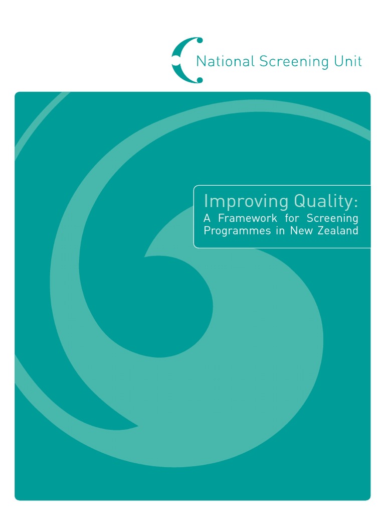 Quality Framework for Screening Programs | PDF | Screening (Medicine ...