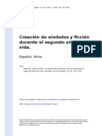 Español, Silvia (2001) - Creación de Símbolos y Ficción Durante El Segundo Año de Vida