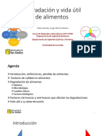 Degradación y Vida Útil de Alimentos