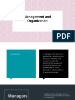 Management and Organization 2021