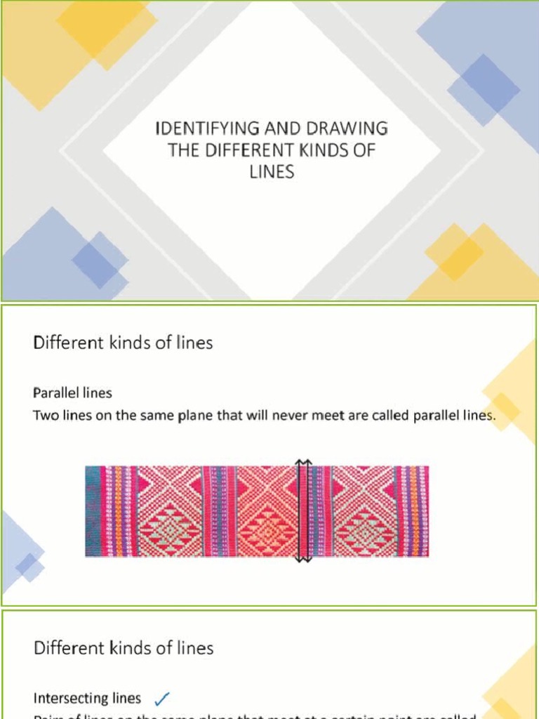 Identifying and Drawing The Different Kinds of Lines | PDF