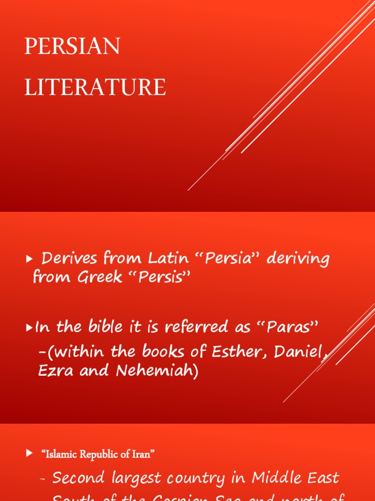 Persian Lit | PDF | Persian Literature | Poetry