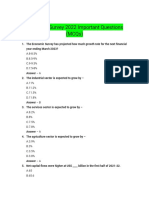 Economic Survey 2022 MCQs