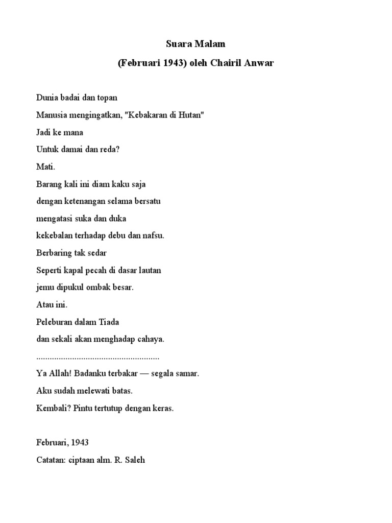 Puisi suara malam pdf