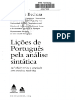 Lições de Português Pela Análise Sintática: Evanildo Bechara
