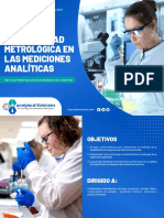 Trazabilidad Metrológica en Las Mediciones Analíticas