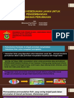 Evaluasi Kesesuaian Lahan Untuk Pengembangan