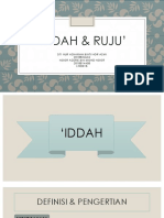 Iddah & Ruju