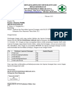 Persetujuan Perfinalisasi Laporan Audit BLUD PUSKESMAS MEKAR JAYA