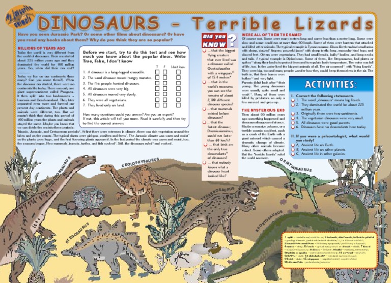 Dinosaurs | PDF | Business