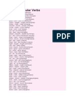 Daftar Irregular Verbs