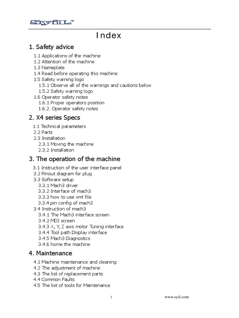 X4 User Manual | PDF | Numerical Control | Computer File