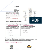 Possessive Pronouns Simple Terms